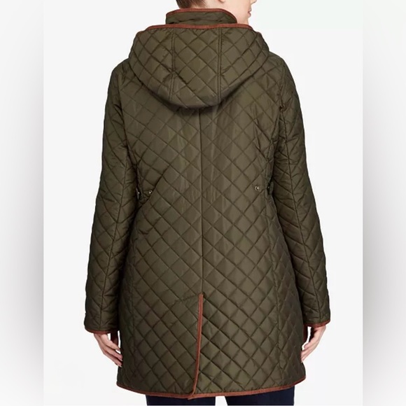RALPH LAUREN Lauren Women Diamond Quilted Jacket Litchfield Coat Mid Length 3X - Picture 2 of 15